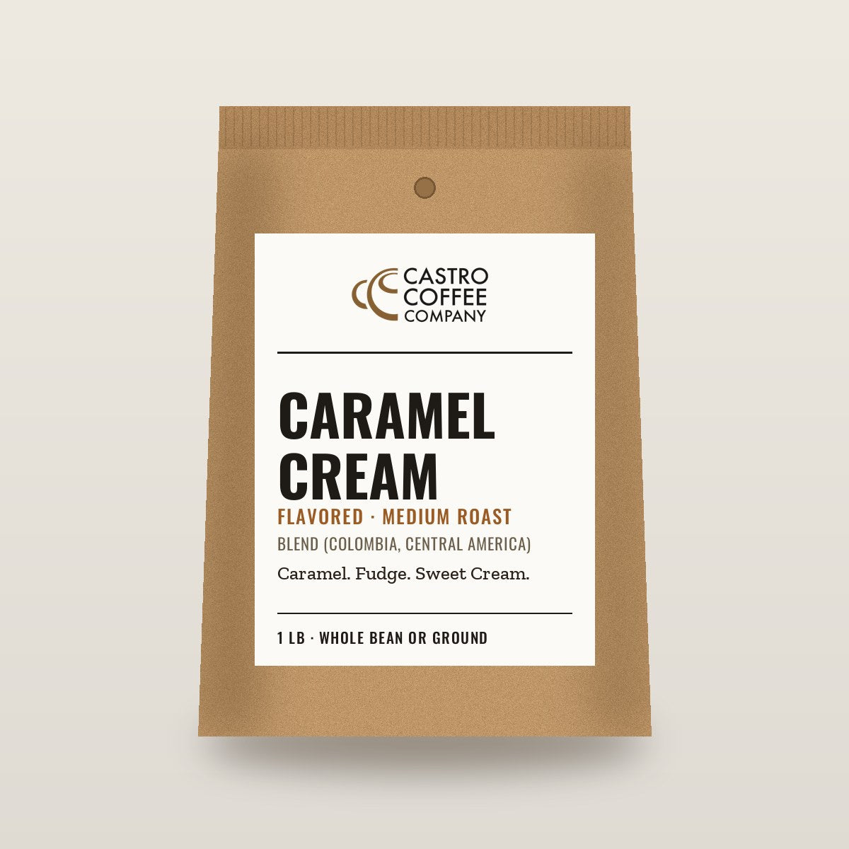 Caramel Cream — Castro Coffee bag
