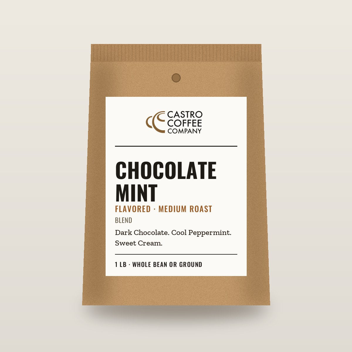 Chocolate Mint — Castro Coffee bag