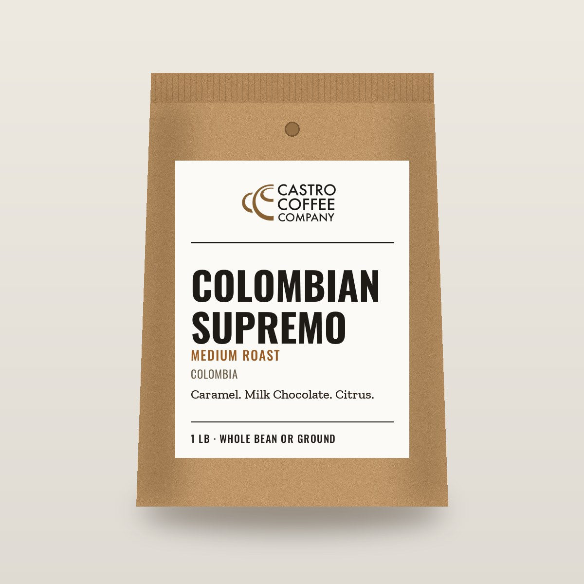 Colombian Supremo — Castro Coffee bag