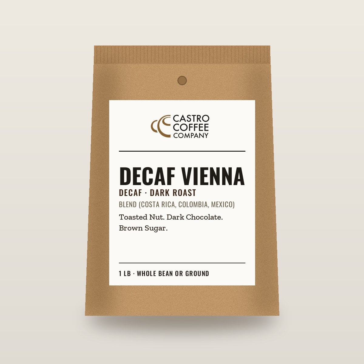Decaf Vienna — Castro Coffee bag