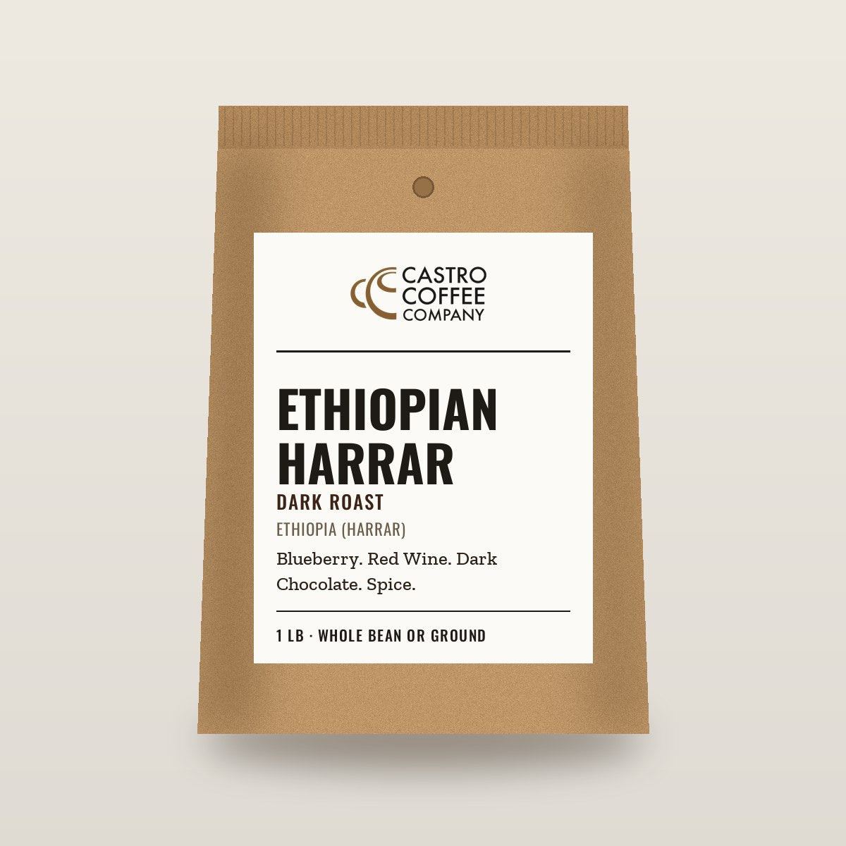 Ethiopian Harrar — Castro Coffee bag
