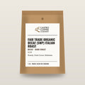 Fair Trade Organic Decaf (SWP) Italian Roast — Castro Coffee bag