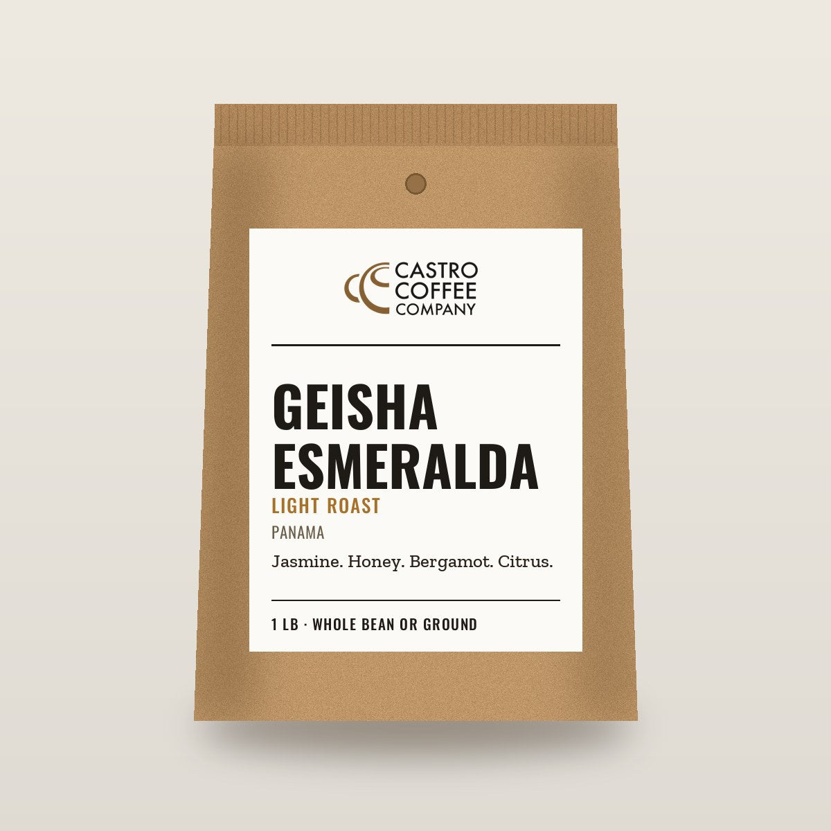 Geisha Esmeralda — Castro Coffee bag