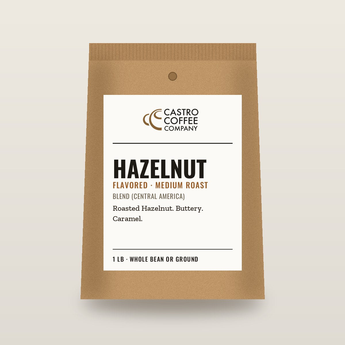 Hazelnut — Castro Coffee bag
