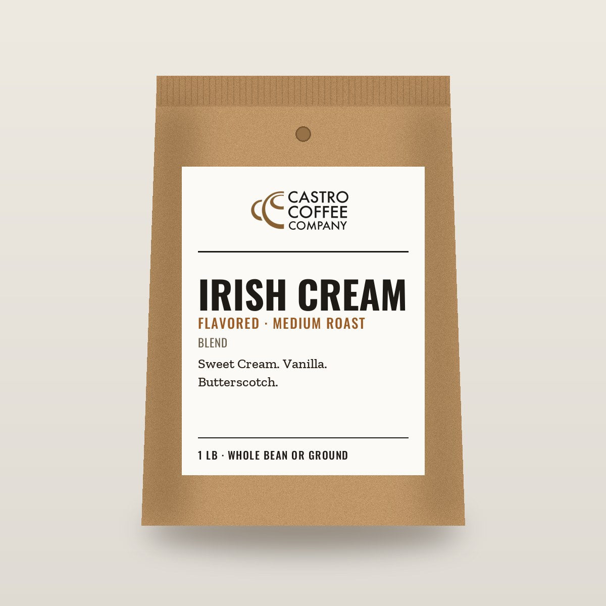 Irish Cream — Castro Coffee bag