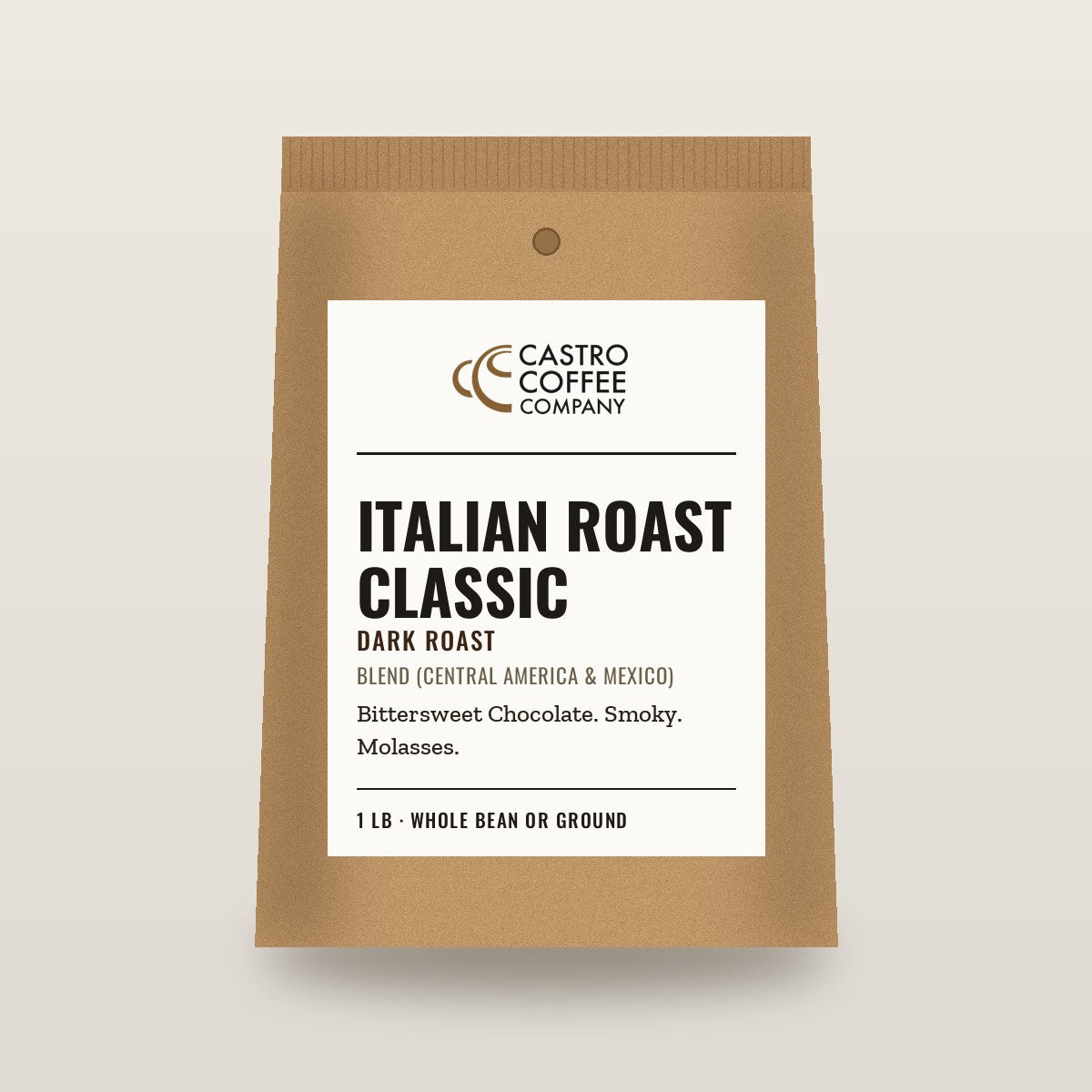 Italian Roast Classic — Castro Coffee bag