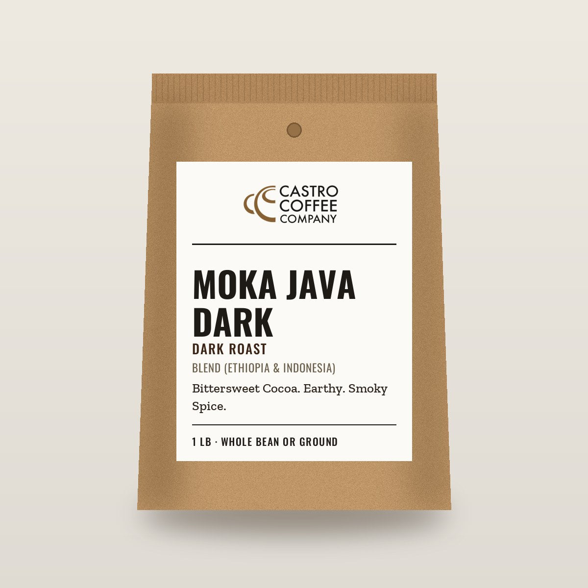 Moka Java dark — Castro Coffee bag