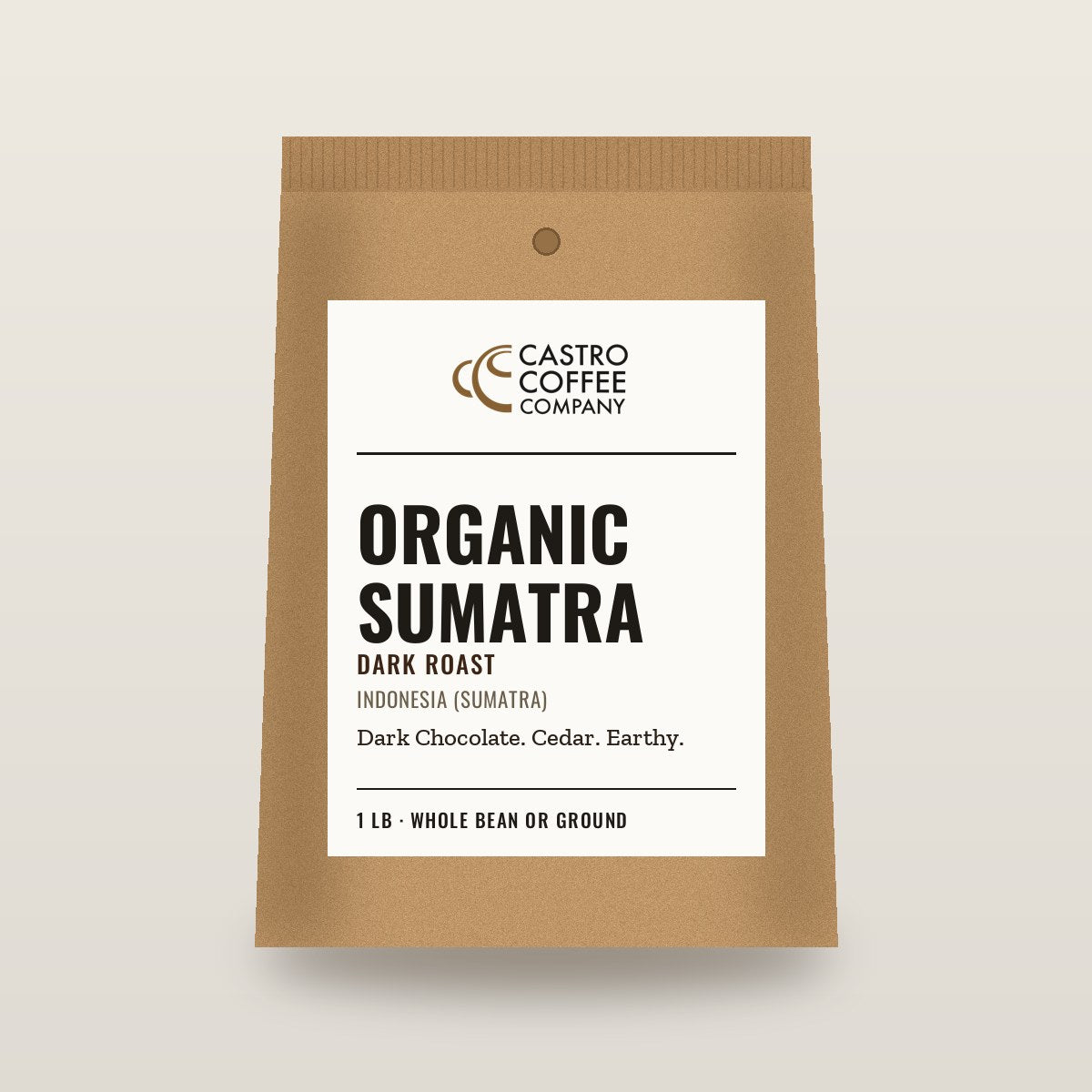 Organic Sumatra — Castro Coffee bag