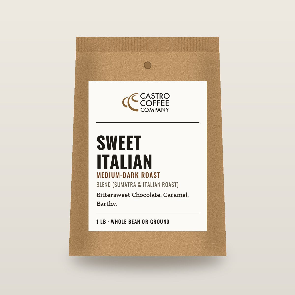 Sweet Italian — Castro Coffee bag